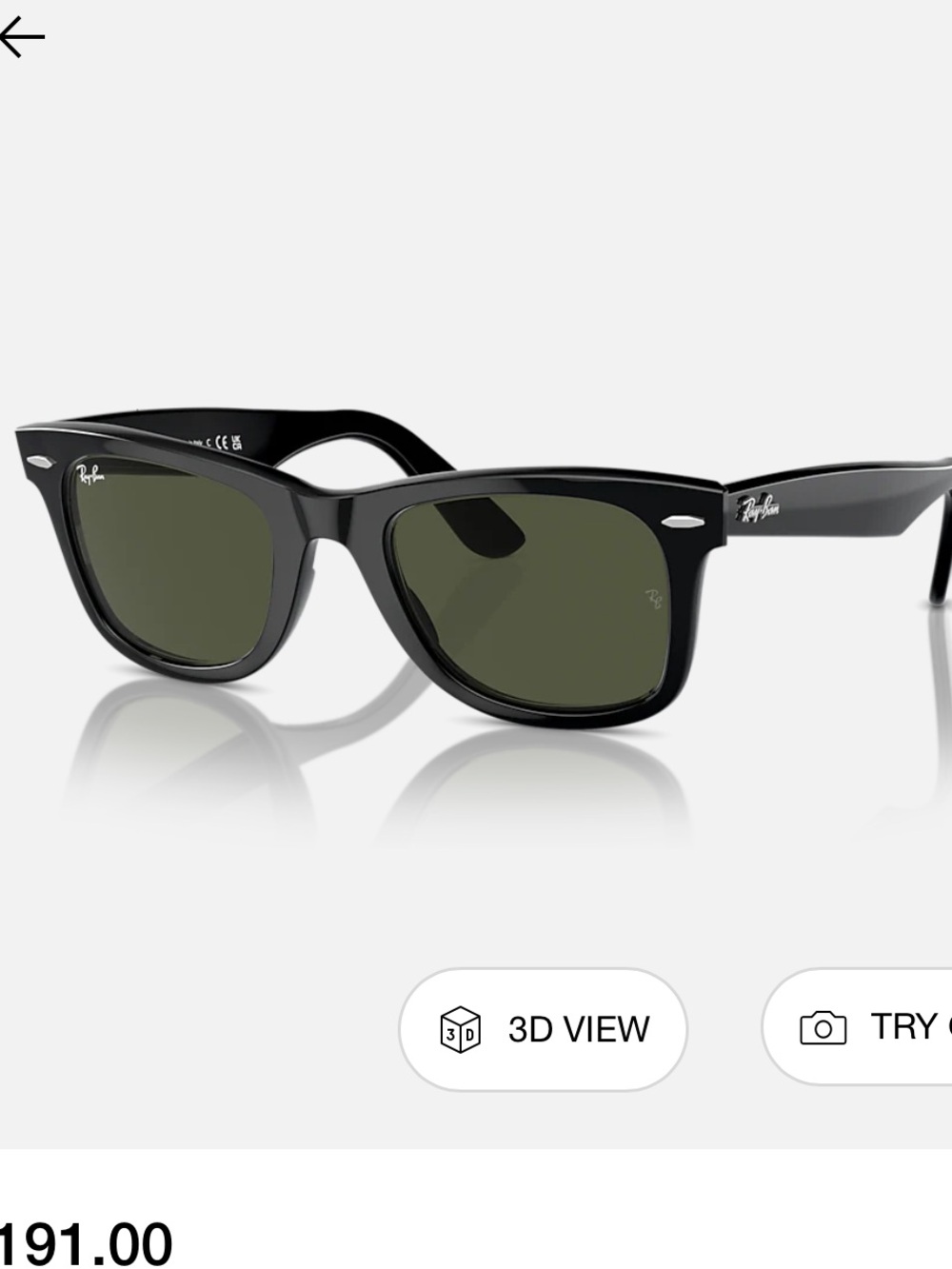 Ray Ban Wayfarer Black Sunglasses